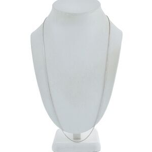 Estate Sterling Silver 925 1.3mm Snake Chain Necklace 24.25"